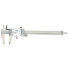 52-008-706-0 Fowler "Swiss-Style" White Face Shockproof Dial Caliper 0-6" 