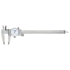 52-008-708-0 Fowler "Swiss-Style" 0-8" White Face Shockproof Dial Caliper
