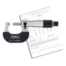 52-229-201-C Fowler Economy Micrometer 0-1" with N.I.S.T Certification