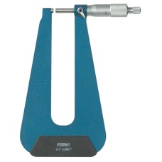52-517-611-1 Fowler 0-1" Deep Throat Micrometer - Flat Anvil