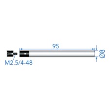 54-194-930-0 Fowler/Trimos Insert Holder - Metrique M2.5, 95mm Length