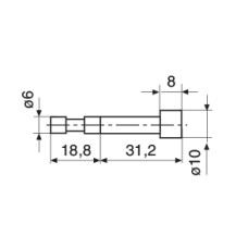 4429227 Mahr Cylindrical Probe - Z10/31,2