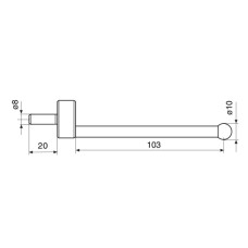 7023615 Mahr 10mm Probing Element - K10/100